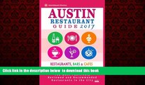 Best books  Austin Restaurant Guide 2017: Best Rated Restaurants in Austin, Texas - 500