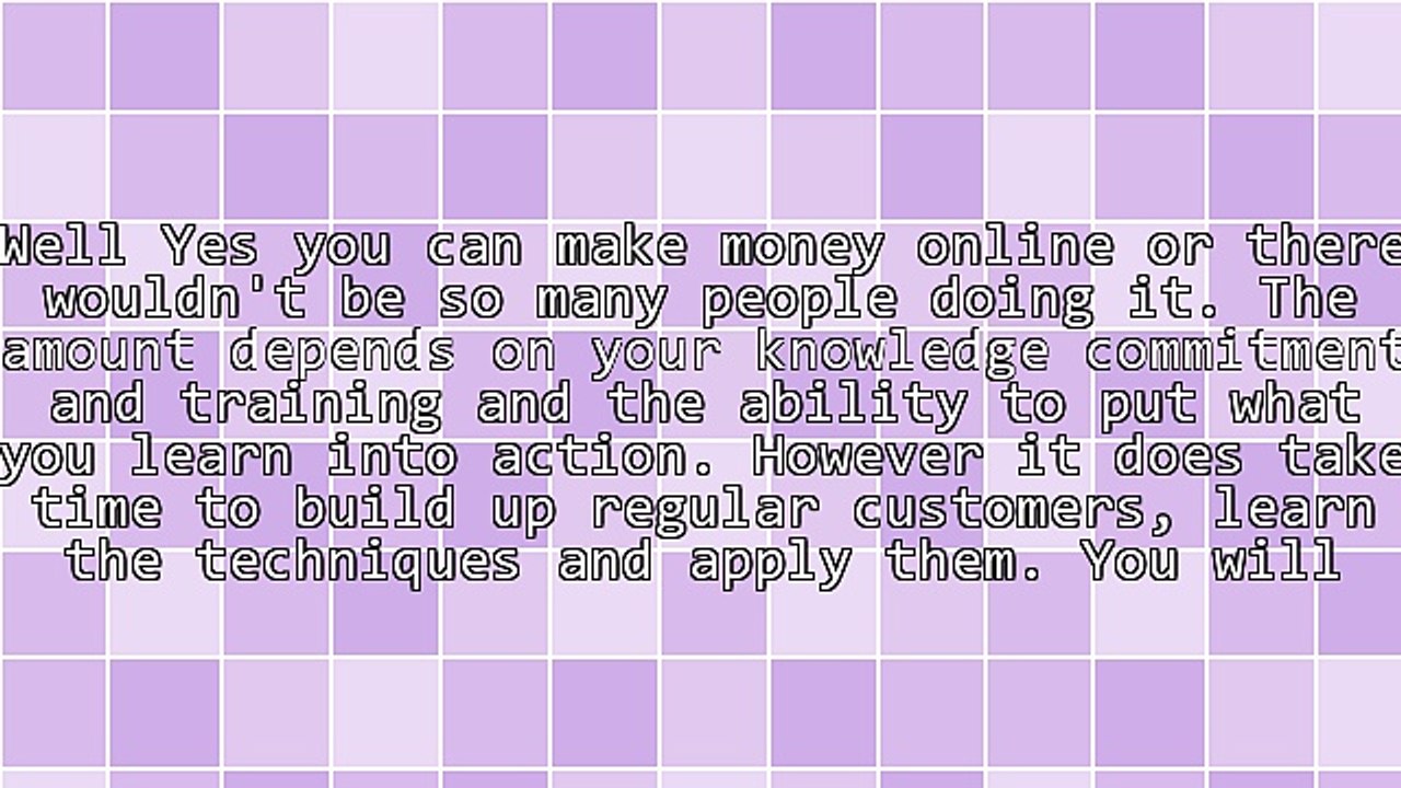 A Simple Starting Point Online