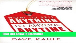 [PDF] How to Sell Anything to Anyone Anytime [Download] Online