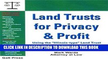 EPUB Land Trusts for Privacy   Profit: Using the 
