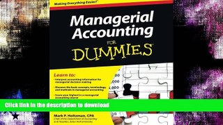 FAVORITE BOOK  Managerial Accounting For Dummies  PDF ONLINE