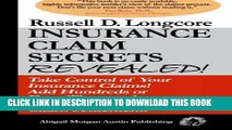 [FREE] Ebook Insurance Claim Secrets Revealed!: Take Control of Your Insurance Claims! Add