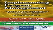 KINDLE Implementing Program Management: Templates and Forms Aligned with the Standard for Program