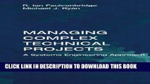 KINDLE Managing Complex Technical Projects: A Systems Engineering Approach (Artech House