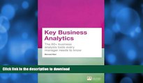 EBOOK ONLINE  Key Business Analytics: The 60  tools every manager needs to turn data into