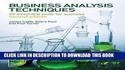 EPUB Business Analysis Techniques: 99 Essential Tools for Success PDF Online