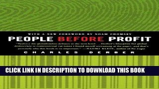 [FREE] Ebook People Before Profit: The New Globalization in an Age of Terror, Big Money, and