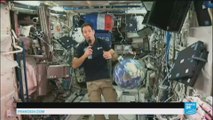 Le spationaute français Thomas Pesquet s'exprime dans une vidéo en direct depuis l’espace