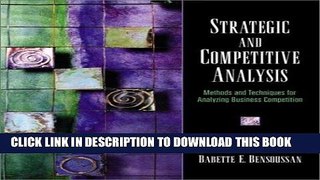 MOBI Strategic and Competitive Analysis: Methods and Techniques for Analyzing Business Competition