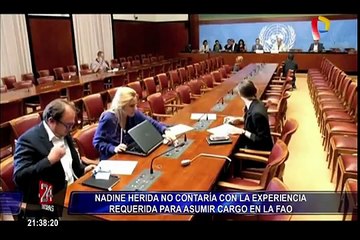Nadine Heredia no contaría con experiencia requerida para asumir cargo en la FAO