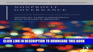 KINDLE Nonprofit Governance: Innovative Perspectives and Approaches (Routledge Contemporary