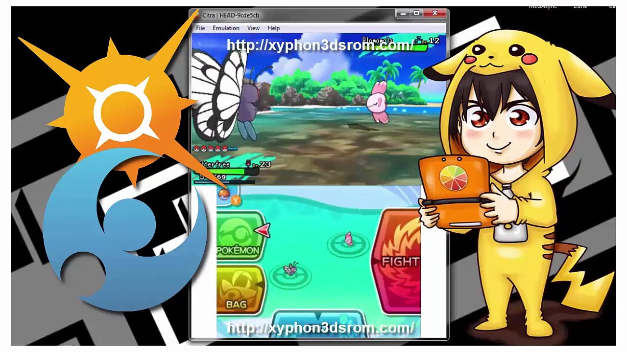 NEW Working Download Pokémon Sun and Moon 3DS ROM PC - Citra Bleeding Edge Emulator