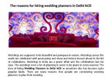 Hiring Best Wedding Planners In Delhi