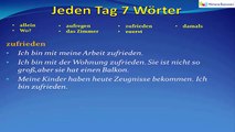 Jeden Tag 7 Wörter | Deutsche Wortschatz | 12.Tag