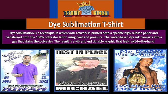 Dye Sublimation T-Shirt - T-Shirt Kings