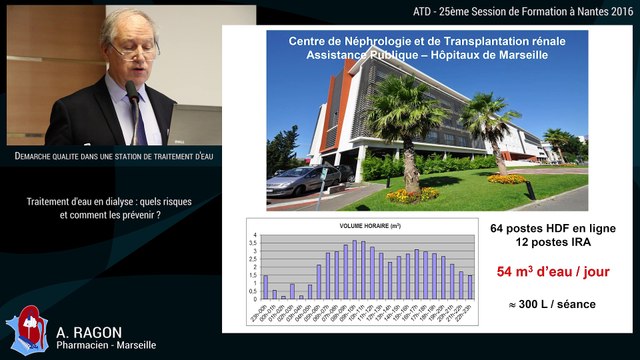 1 - Traitement d'eau en dialyse : risques et prévention ? Par A. Ragon - 25ème Session de Formation à Nantes