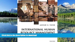 FAVORITE BOOK  International Human Resource Management: A Multinational Company Perspective FULL