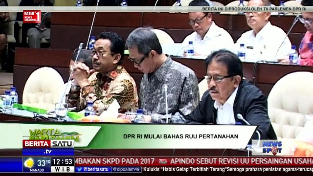 DPR Mulai Membahas RUU Pertanahan