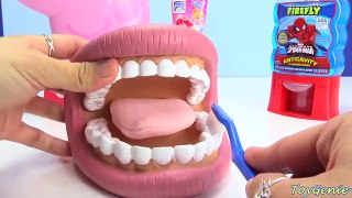 Peppa Pig Brushing Teeth and Surprises