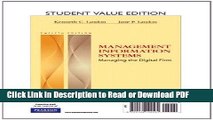 Read Management Information Systems, Student Value Edition (12th Edition) Free Books