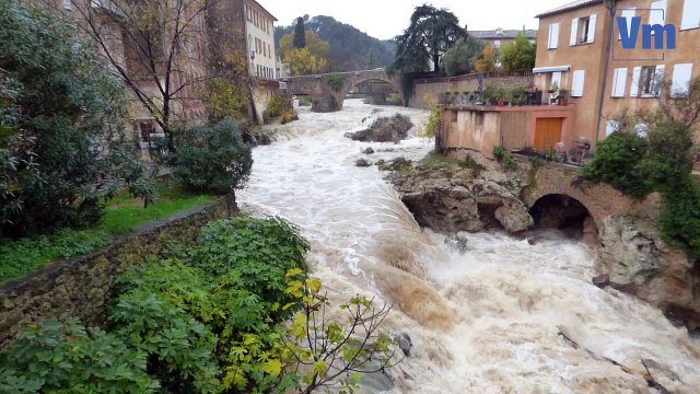 Intempéries en Dracénie: la Nartuby impressionnante
