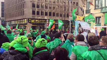 Manifestation du secteur non-marchand à Bruxelles