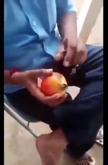 ‫اسهل وافضل طريقة لتقشير الرمان