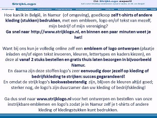 Zelf kleding bedrukken Namur