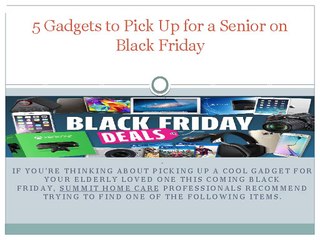 5 Gadgets to Pick Up for a Senior on Black Friday (video)