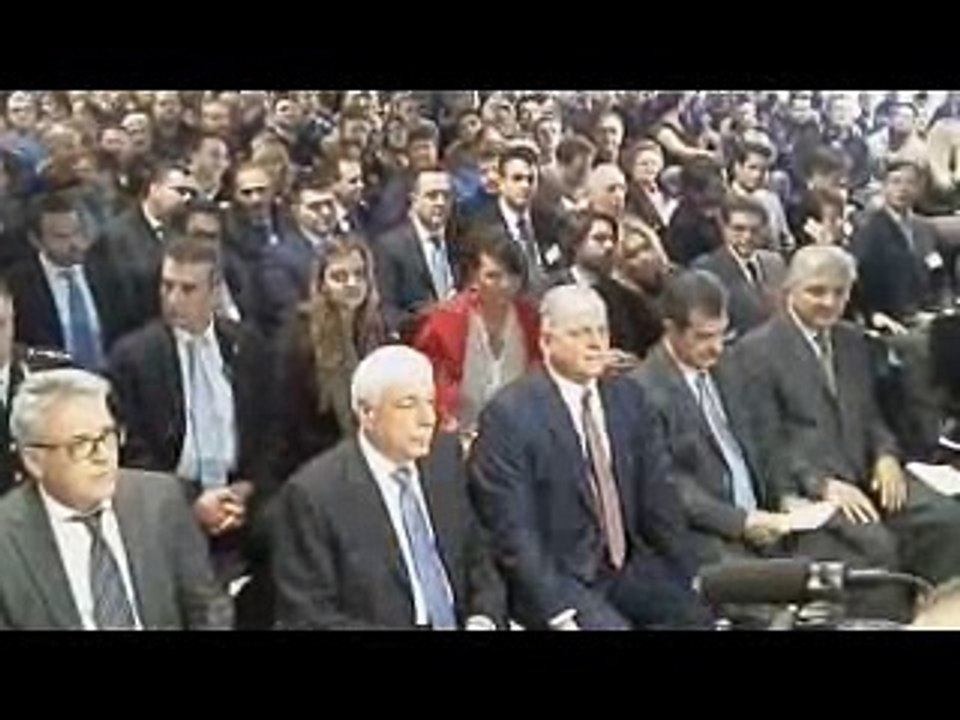 Ο πρόεδρος της Δημοκρατίας Προκόπης Παυλόπουλος στην τελετή για τα 50 χρόνια από την ίδρυση του Αλουμινίου της Ελλάδας