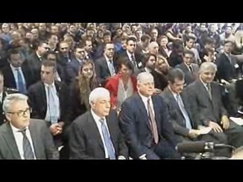 Ο πρόεδρος της Δημοκρατίας Προκόπης Παυλόπουλος στην τελετή για τα 50 χρόνια από την ίδρυση του Αλουμινίου της Ελλάδας