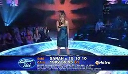 Australian Idol 5 - Sarah Lloyde  - And I'm Telling You I'm
