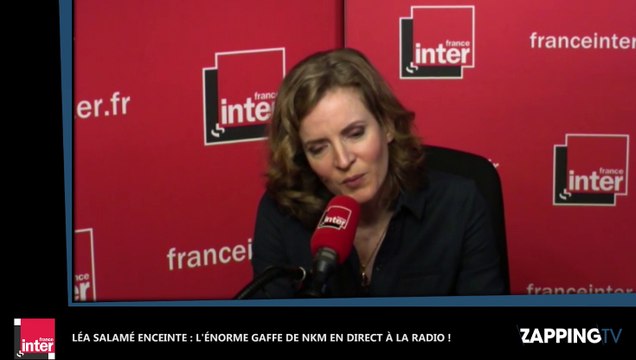 NKM gaffe et révèle la grossesse de Léa Salamé en direct