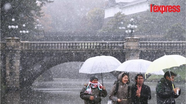 À Tokyo, il neige en novembre pour la première fois depuis 1962