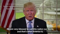 Trump urges unity in Thanksgiving message