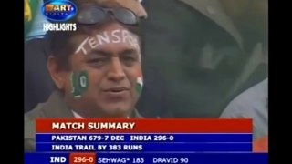 Virender Sehwag 183 to 200 Run with 4 4 4 4 1 ► Sehwag Destruction IND VS PAK ◄ Cricket Fights