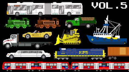 Vehicles Collection Volume 5 - Railway, Water, & Street Vehicles - The Kids' Picture Show
