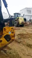 هدم ضد مخالفين تعمدوا الاستلاء على اراضي تابعة لملك الدولة بمنطقة كرش الغابة المنار