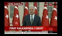 Başbakan Yıldırım'dan 'Fırat Kalkanı' açıklaması: Karşılık vereceğiz