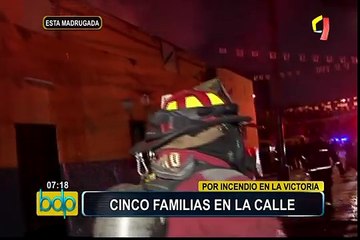 La Victoria: incendio en vivienda afecta a cinco familias