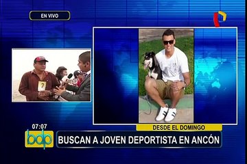Joven deportista desaparece en mar de Ancón
