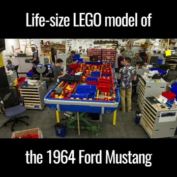 Life Size LEGO Model of Ford Mustang