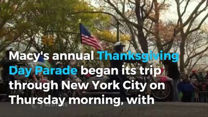 Macy's Thanksgiving Day Parade balloons take flight