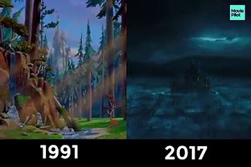 Así comparan las dos versiones de La Bella y la Bestia