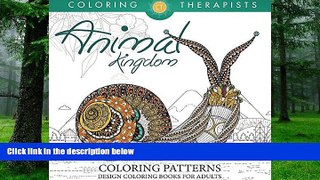 PDF Coloring Therapist Animal Kingdom Coloring Patterns - Pattern Coloring Books For Adults
