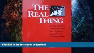READ  Real Thing: A Skill-Building Book and Video That Prepares Students for College Success  GET