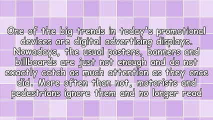 Digital Advertising Displays - The New Trend in Traditional Outdoor Marketing