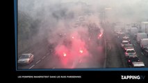 Les pompiers en colère, ils bloquent le périphérique parisien (Vidéo)