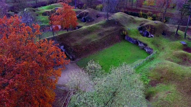 Le Fort de Condé vue du ciel en Val de l'Aisne, tourisme en Picardie.