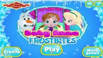 Baby Anna and Elsa Frostbites | Baby Video Games Frozen Princess | New Baby Game